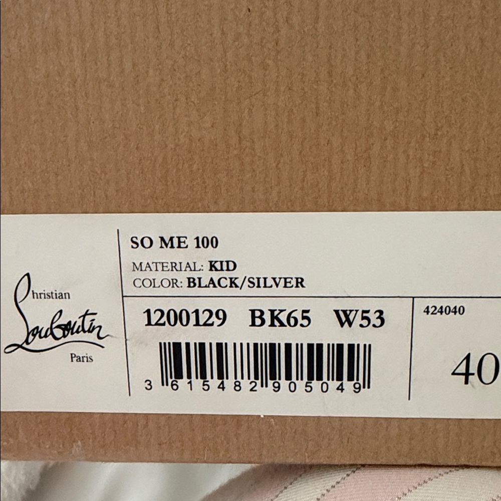 Christian Louboutin Black Studded Sandals RUNS SMALL will fit a 9/9.5 - Picture 4 of 5